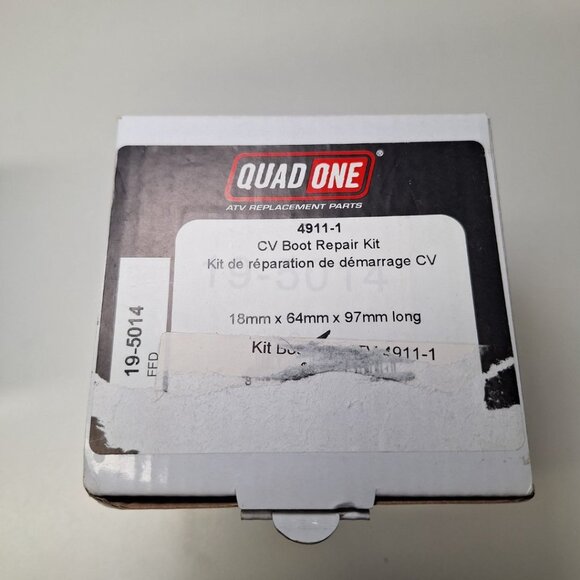 Quad One CV Boot Kit 4911-1 Repair Replacement Grease Rubber Honda Yamaha Suzuki - Picture 2 of 9